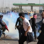 Irakiska protester slås ner med våldsam kraft